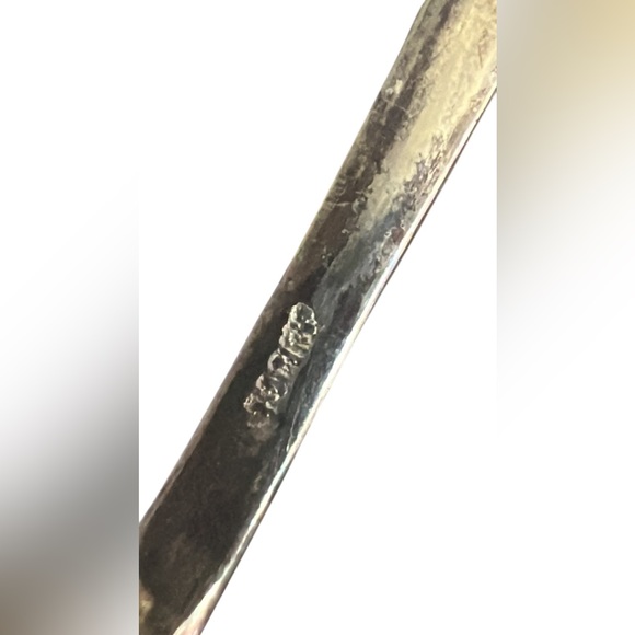 Antique Yogya Indonesian Sterling Silver Demitasse Spoons Set of Six (6) 800 MD - Picture 11 of 11